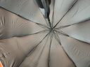 天堂 双人晴雨伞三折 晴雨伞三折10骨超大加固黑胶防晒伞 雾兰灰 实拍图