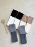 猫人3双女士袜子女撞色袜套秋冬保暖y2k美拉德堆堆袜长筒小腿袜 实拍图