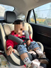 Heekin德国 儿童安全座椅汽车用0-4-12岁婴儿宝宝360度旋转ISOFIX硬接口 尊享灰(遮阳棚+上拉带+侧保护) 实拍图