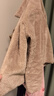 优衣库女装男装长绒摇粒绒拉链茄克/长袖外套夹克冬新款479611 30 浅米色 L 实拍图