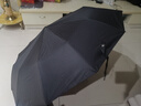 暖心话全自动雨伞折叠大号男女双人晴雨两用防紫外黑胶防晒遮阳伞太阳伞 72骨升级款大伞-尊贵黑 实拍图