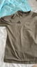 阿迪达斯 （adidas）t恤男夏季运动透气轻薄宽松棉短袖 橄榄绿/绿棕 2XL  实拍图