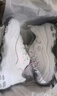 斯凯奇（Skechers）女鞋秋冬小白鞋蕾丝休闲运动熊猫鞋黑色增高厚底老爹鞋11959 白色/WHT 38 实拍图