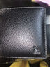 袋鼠钱包男士真皮短款2025新款商务头层牛皮钱夹一体卡包薄款皮夹父亲 银标-黑色 实拍图