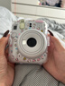 富士instax mini12一次成像拍立得相机（mini11拍立得相机升级版）  茉莉白 套餐3：官配+20张白边+保护壳+手绳 实拍图