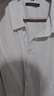 罗蒙（ROMON）纯色商务职业正装男士白衬衫工装外套长袖衬衣男CS108白色5XL 实拍图