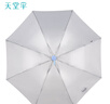 天堂 防紫外线晴雨伞三折银胶防晒太阳伞遮阳伞57*8骨 曜石黑 实拍图