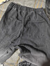 京峋牛仔裤男士秋冬季美式潮牌加绒直筒裤男生复古宽松阔腿休闲长裤子 A62黑灰色【常规款】 M 实拍图
