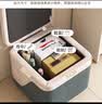 称家玩具收纳凳子储物凳小凳子家用客厅小板凳门口换鞋凳收纳箱置物凳 橙灰拼色【正方形】+储物 实拍图
