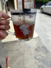 舒齐儿童牛奶杯带刻度硅胶吸管玻璃水杯宝宝冲泡奶粉杯带把手独角兽款 实拍图