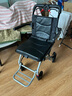 怡辉（YIHUI）手动轮椅车可折叠老年人旅行便携式家医用飞机轮椅SYIV90-MK-01 实拍图