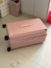 纯奢（CHEYSIR）五轮超大容量行李箱万向轮PC拉杆箱男女学生旅行箱密码箱包皮箱子 旗舰款-樱花粉·杯架+USB充电口 28英寸 【创新5轮-干湿分离内里】 实拍图