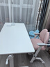 黑白调儿童A2学习桌书桌儿童桌椅实木升降桌子写字桌电脑桌进口橡胶木1.4m 实拍图