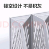 得力（deli）4联带笔筒多功能桌面档案收纳盒文件框栏篮盘书立架 办公用品置物架资料架子镂空灰色78981 实拍图