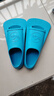 英发（YINGFA）游泳脚蹼 专业训练舒适自由泳浮潜提速助划软橡胶蛙鞋 彩蓝XS码 实拍图