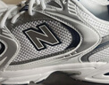 NEW BALANCE NB530官方老爹鞋男鞋女鞋情侣复古秋冬透气百搭运动休闲鞋 米白/金属银MR530KA 建议拍小半码 38.5 (脚长24cm尺码详询客服) 实拍图