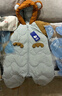 迷你巴拉（minibala）新生婴儿羽绒服连体衣外出宝宝男女童爬服白鸭绒冬季 驼色50145 80 实拍图