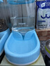 hoopet超大容量宠物自动喂食器猫碗狗盆大型犬狗狗饮水机猫咪喂水投食器 【组合装】饮水器+喂食器 蓝 实拍图