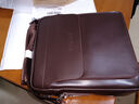 斐格单肩包2025新款男包斜挎包休闲男士潮竖款韩版休闲出差两用男包 棕色（大号） 实拍图