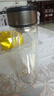 【⭐京东物流配送】高硼硅双层玻璃杯大容量泡茶杯水杯子茶水分离 【双层加厚】茶杯 350ml 1只 实拍图