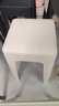 德旭可叠放凳子家用软包凳子餐凳塑料方凳加厚小椅子简约高凳防滑板凳 奶油白 25cm座面【承重280斤】 实拍图
