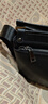 澳懿斜挎包男士真皮挎包单肩包男包头层牛皮包休闲背包青年时尚大容量 荔枝纹黑色款 中号-长28高21.9厚9公分 实拍图