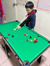 活石儿童台球桌玩具迷你小型室内家用折叠式桌球6-12岁生日新年礼物 97CM高脚可折叠【国标E1】桌面免安装 3-7-8-11-14岁男孩超大号桌球台 实拍图