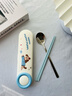 COOKSS筷子304不锈钢便携餐具学生儿童筷勺套装盒整上班族专用2件套 实拍图
