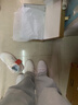 李宁板鞋女鞋百搭透气小白鞋耐磨运动休闲鞋 【浮舟】云雾白/浅粉色420-4 37 实拍图