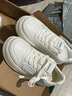 森馬小白鞋女2025冬季新款百搭超火休闲厚底增高运动学生皮面白色板鞋 米白 36 实拍图