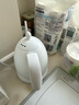 maxwin 家用电热水壶长嘴烧水壶泡茶专用手冲咖啡壶开水壶小型茶艺壶防烫全自动断电茶具功夫茶酒店 0.6L 月光白 实拍图