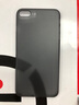 今舞 适用苹果7/8plus手机壳se2/se3超薄磨砂iphone7p全包硬壳女男款PP壳保护套 苹果7P/8P-5.5寸通用-透明黑 实拍图