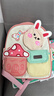艾欣儿儿童背包女孩幼儿园书包女小中大班卡通男双肩包男童3-6岁可爱宝 粉色 实拍图
