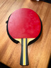 红双喜三星乒乓球拍 横拍H3002单拍附拍套乒乓球 实拍图