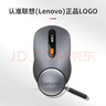 联想（Lenovo） 无线蓝牙双模充电鼠标 蓝牙5.0/3.0 便携办公鼠标人体工学设计 Howard风暴灰充电版 实拍图