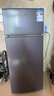 HYUNDAI（韩国现代）小冰箱迷你小型家用冷藏冷冻宿舍出租房办公室双开门二门电冰箱节能省电 100L灰【租房神器+行业热卖】 实拍图