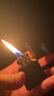 ZIPPO打火机之宝防风煤油 黑裂漆-哑漆 生日礼物男送老公 单机 实拍图