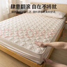 A类防水隔尿床笠单件夹棉加厚席梦思床垫保护罩防尘床单床罩床套 【防水款 】A类母婴级山茶花奶白 床笠单件150x190cm》30cm内床垫 实拍图