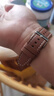 适用华为表带gt2gt3gt4/gt5/gt2pro真皮牛皮表带watch3pro手表带 【棕色】 适用:华为Watch3 Pro(48mm) 实拍图