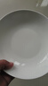 纯白简约风8英寸陶瓷圆盘酒店菜盘甜品摆盘创意釉下彩家用饭盘 8英寸白瓷盘2只装 实拍图