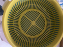 双层沥水篮洗菜篮厨房沥水神器家用多功能水果篮子收纳篮 圆形绿色大号【沥水网+盆】1个 实拍图
