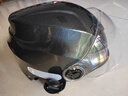 Andes HELMET3c认证电动摩托车头盔男四季女士夏季头盔安全帽四季通用夏天半盔 亮灰透明短片【升级3C款】 均码 实拍图