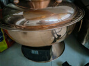 炊老爷 铜火锅碳电两用纯紫铜老式插电木炭铜锅火锅鸳鸯铜锅具涮肉暖锅 30CM遥控双味锅【2-4人】 实拍图