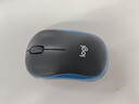 罗技（Logitech）M185鼠标 无线鼠标 办公鼠标 对称鼠标 黑色蓝边 带无线2.4G接收器 实拍图