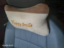 华饰汽车头枕颈枕车载头枕车用座椅靠枕护颈枕 刺绣款【小熊米色】 实拍图