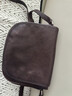 裘真头层植鞣牛皮休闲马鞍包复古简约单肩斜挎包女真皮小包 咖啡色 实拍图