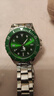 新款手表男士石英潮流商务钢带腕表 绿色水鬼 实拍图