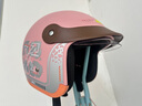 新款3C认证电动摩托车头盔男女士冬季保暖半盔全盔四季通用安全帽 3C认证-【珊瑚粉】-内推式镜片 实拍图