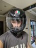 AGV K1S头盔K1摩托车机车全盔四季通用全覆式跑盔男女广角通风透气3C K1S-BLACK（亮黑） M（适合55-56头围） 实拍图