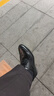 波图蕾斯英伦男士商务休闲鞋正装皮鞋男系带耐磨通勤婚鞋男 9829 黑色 44 实拍图